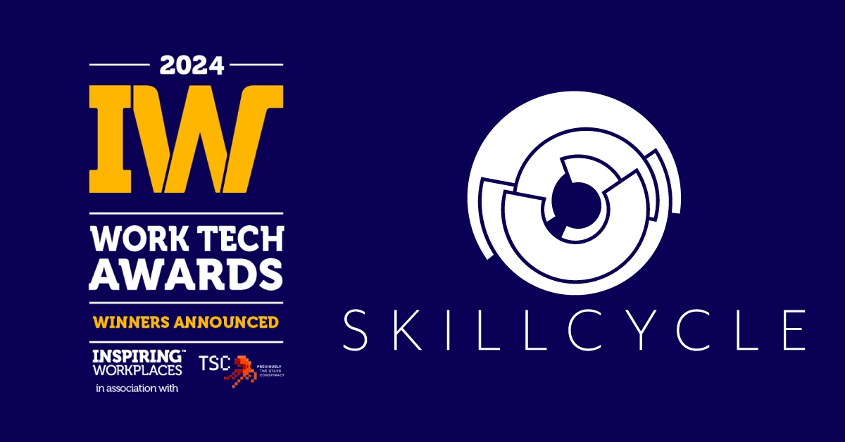 SkillCycle, a leading performance management and talent development platform, has been named one of the Top 25 Inspiring Work Tech Vendors of 2024. This honor, presented by The Inspiring Workplaces Group and TSC | Previously The Starr Conspiracy, recognizes the most impactful and innovative companies in work technology.