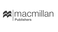 Logo of Macmillan Publishers, featuring two abstract wave-like shapes on the left and the text macmillan Publishers in lowercase on the right, symbolizing the seamless flow of knowledge akin to performance development software.